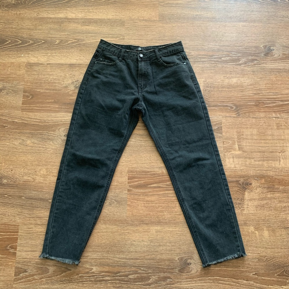 Missguided straight black jeans - size 6